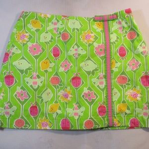 Lilly Pulitzer Bug Flower Print Skort 7